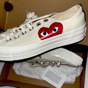 COMME DES GARCONS PLAY OFF- WHITE CONVERSE